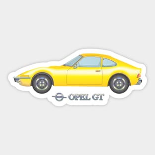 Opel GT, yellow Sticker